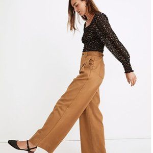 Madewell Corwin Pleated Straight Pants Womens 8 New